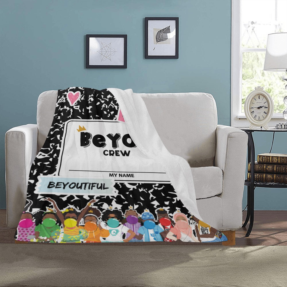 BeYOU Crew Blanket Ultra-Soft Micro Fleece Blanket 30''x40''