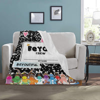 BeYOU Crew Blanket Ultra-Soft Micro Fleece Blanket 30''x40''