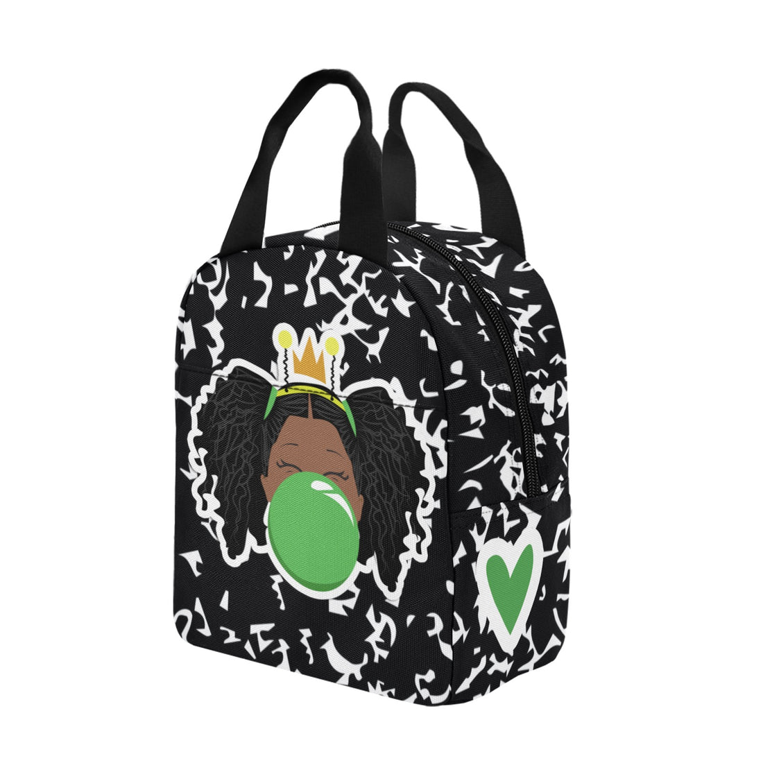 BeYOU Crew Zipper Lunch Bag- Danasia (Green Bubble)