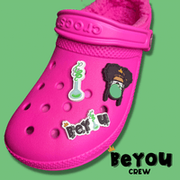 BeYOU Crew Shoe Charms: Sommer Character Set (Yellow Bubble)