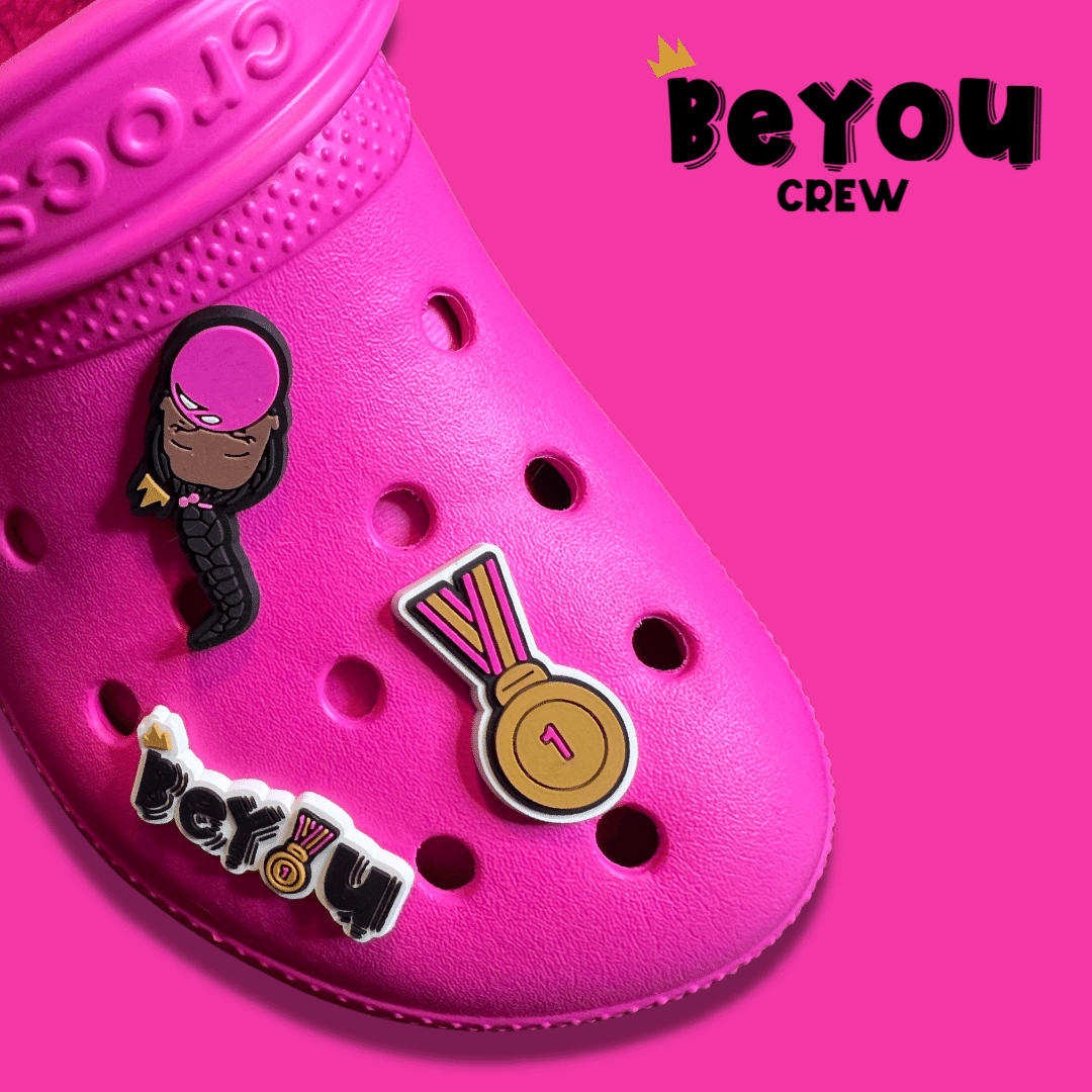 BeYOU Crew Shoe Charms: Sommer Character Set (Yellow Bubble)