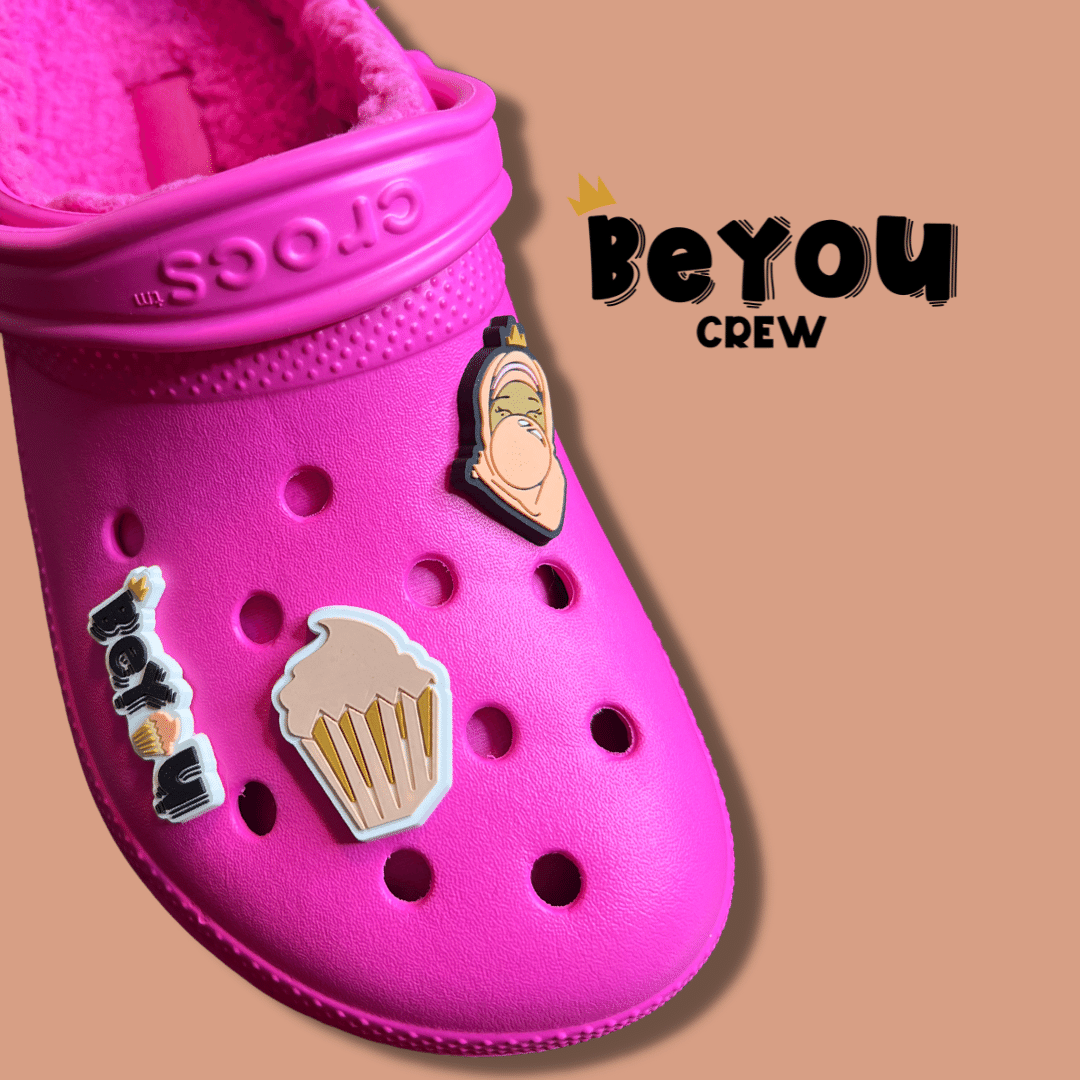 BeYOU Crew Shoe Charms: Iman Character Set (Peach Bubble)