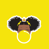 Black Girl Magic Custom Waterproof Sticker