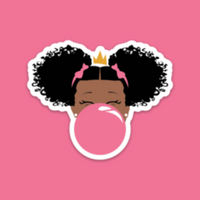 Black Girl Magic Custom Waterproof Sticker