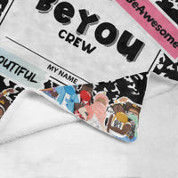 BeYOU Crew Blanket Ultra-Soft Micro Fleece Blanket 30''x40''
