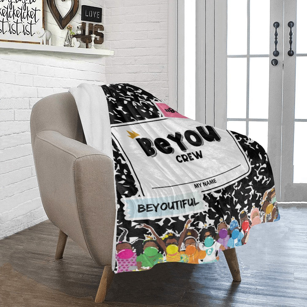 BeYOU Crew Blanket Ultra-Soft Micro Fleece Blanket 30''x40''