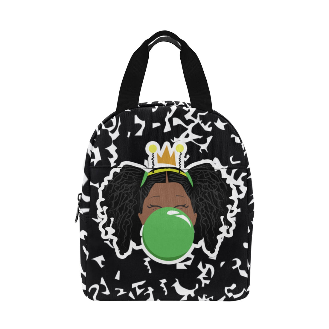 BeYOU Crew Zipper Lunch Bag- Danasia (Green Bubble)