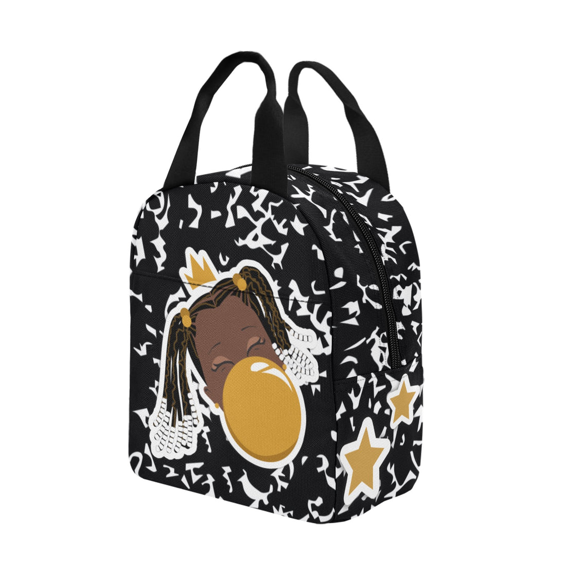 BeYOU Crew Zipper Lunch Bag-Fallon (Gold Bubble)