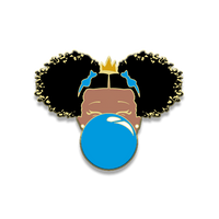 Classic Enamel Pin: Blue Bubble