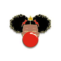 Classic Enamel Pin: Red Bubble