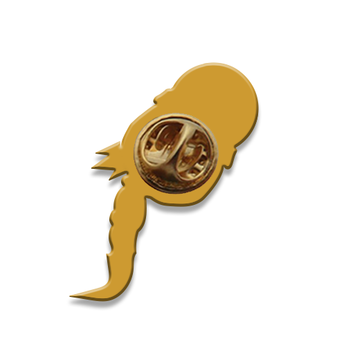 Signature Enamel Pin: Chloe (Hot Pink Bubble)