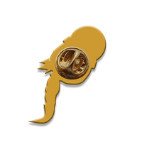 Signature Enamel Pin: Chloe (Hot Pink Bubble)