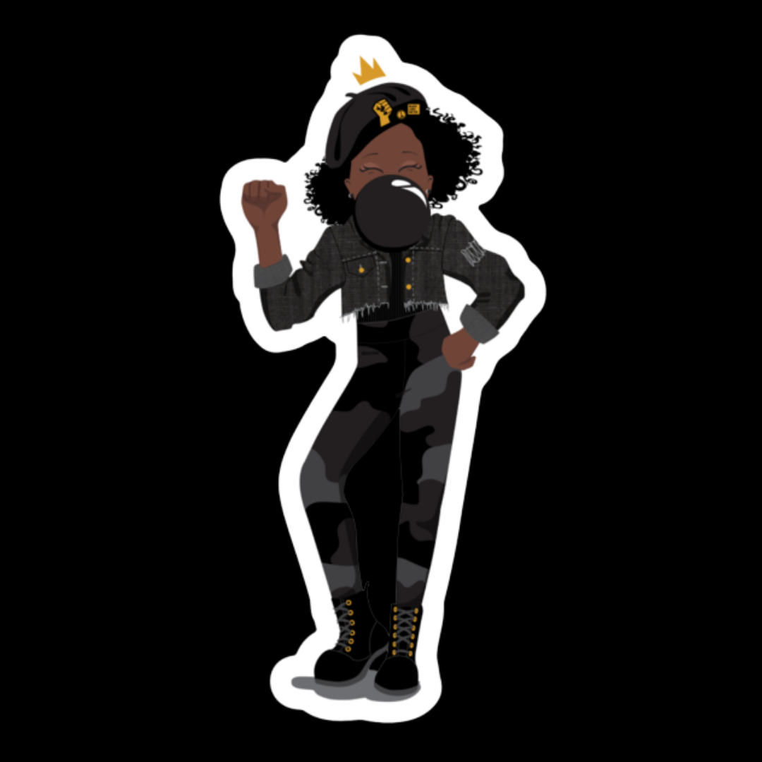 Black Girl Magic Custom Waterproof Sticker
