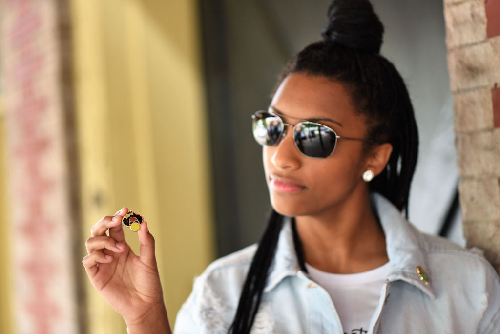 Signature Enamel Pin: Sommer (Yellow Bubble)