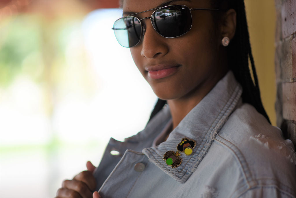 Signature Enamel Pin: Danasia (Green Bubble)