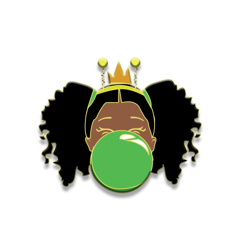 Signature Enamel Pin: Danasia (Green Bubble)