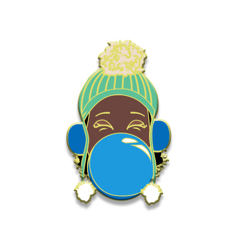Signature Enamel Pin: Marley (Blue Bubble)