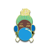 Signature Enamel Pin: Marley (Blue Bubble)