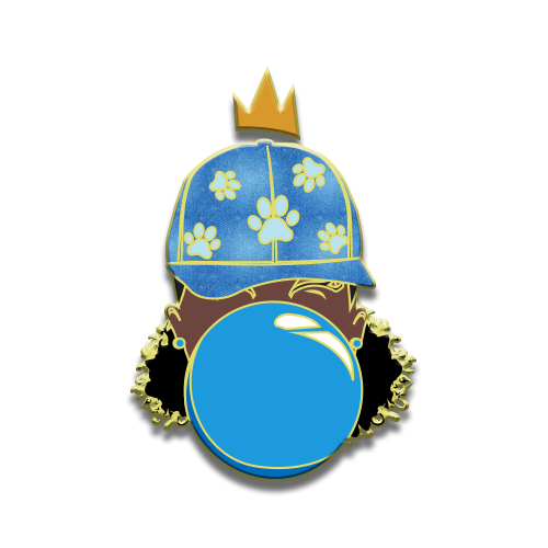 Signature Enamel Pin: Marley *summer (Blue Bubble)