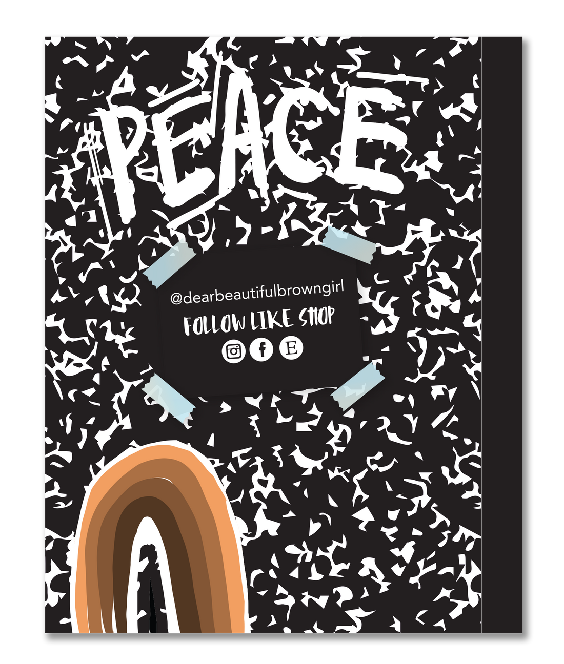 BeYOUtiful Brown Girl Composition NoteBook (8x10): MY LIFE MATTERS