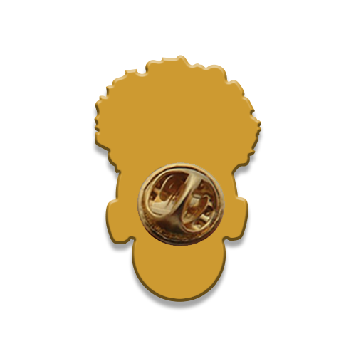 Signature Enamel Pin: Tasya (Orange Bubble)