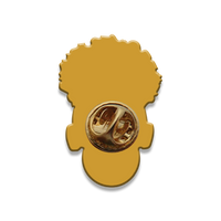 Signature Enamel Pin: Tasya (Orange Bubble)