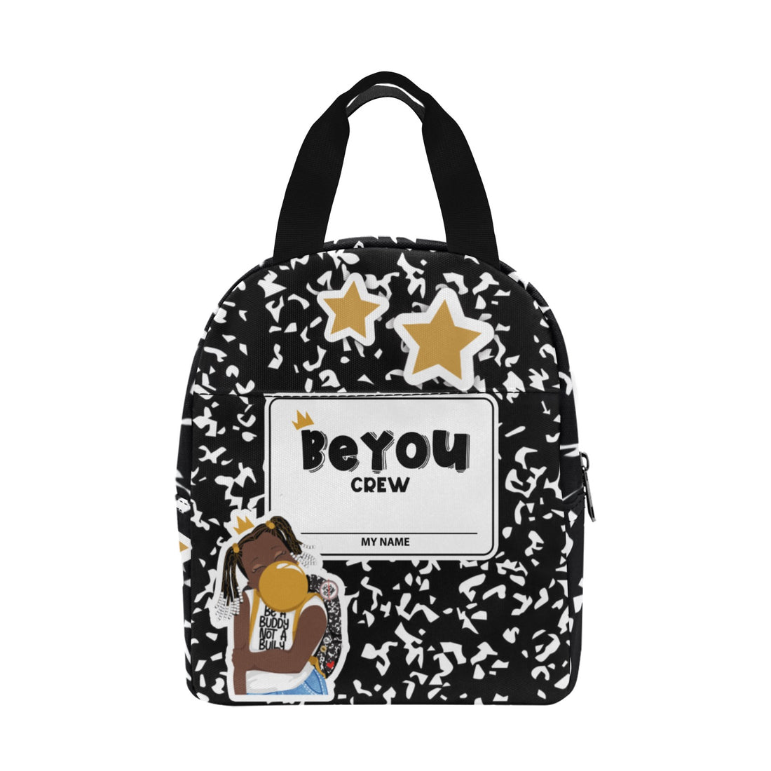 BeYOU Crew Zipper Lunch Bag-Fallon (Gold Bubble)