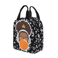 BeYOU Crew Zipper Lunch Bag- Tasya (Orange Bubble)