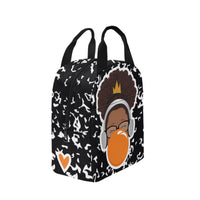 BeYOU Crew Zipper Lunch Bag- Tasya (Orange Bubble)