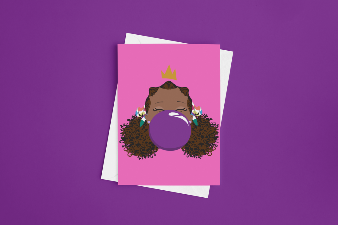 Dear Beautiful Brown Girl: Signature BeYOU Greeting Card: Roslyn