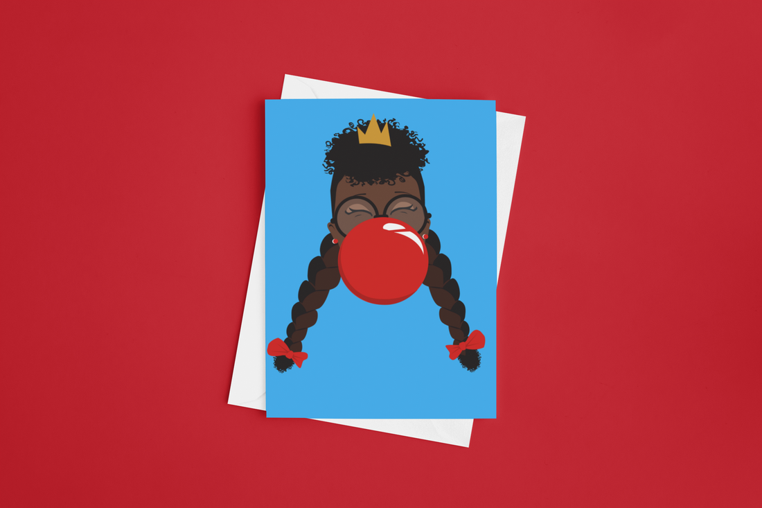 Dear Beautiful Brown Girl: Signature BeYOU Greeting Card: Reighan