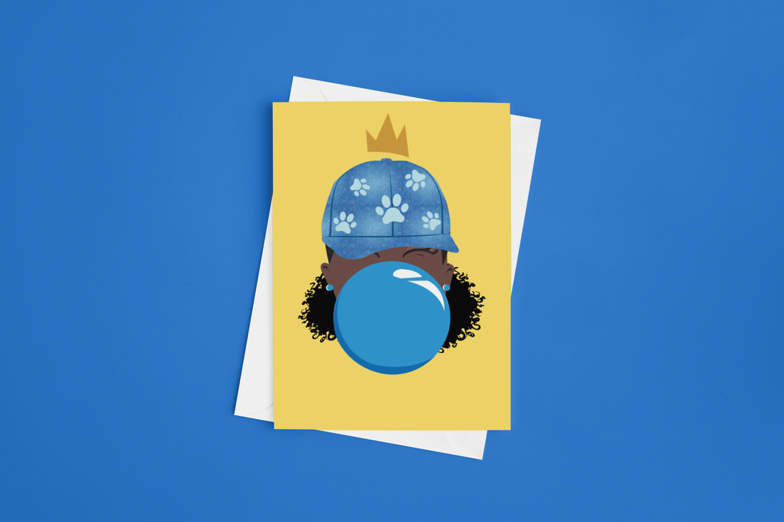 Dear Beautiful Brown Girl: Signature BeYOU Greeting Card: Marley (Summer)