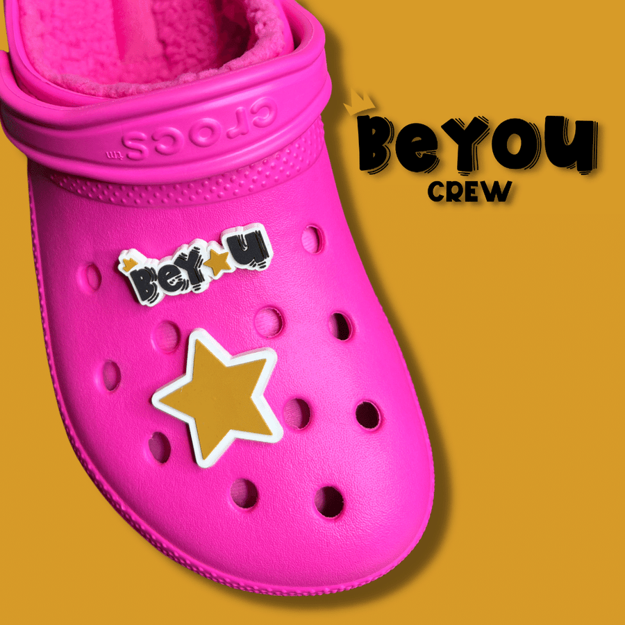 BeYOU Crew Shoe Charm : BeYOU Star Set (Fallon, Gold Bubble)