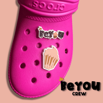 BeYOU Crew Shoe Charm : BeYOU Cupcake Set (Iman, Peach Bubble)