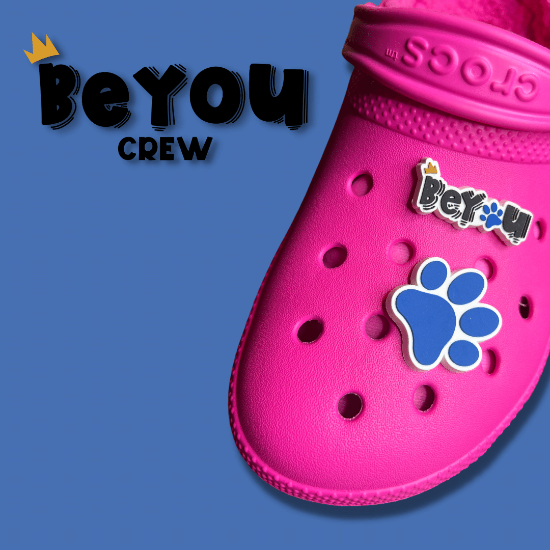 BeYOU Crew Shoe Charm : BeYOU Paw Set (Marley, Blue Bubble)