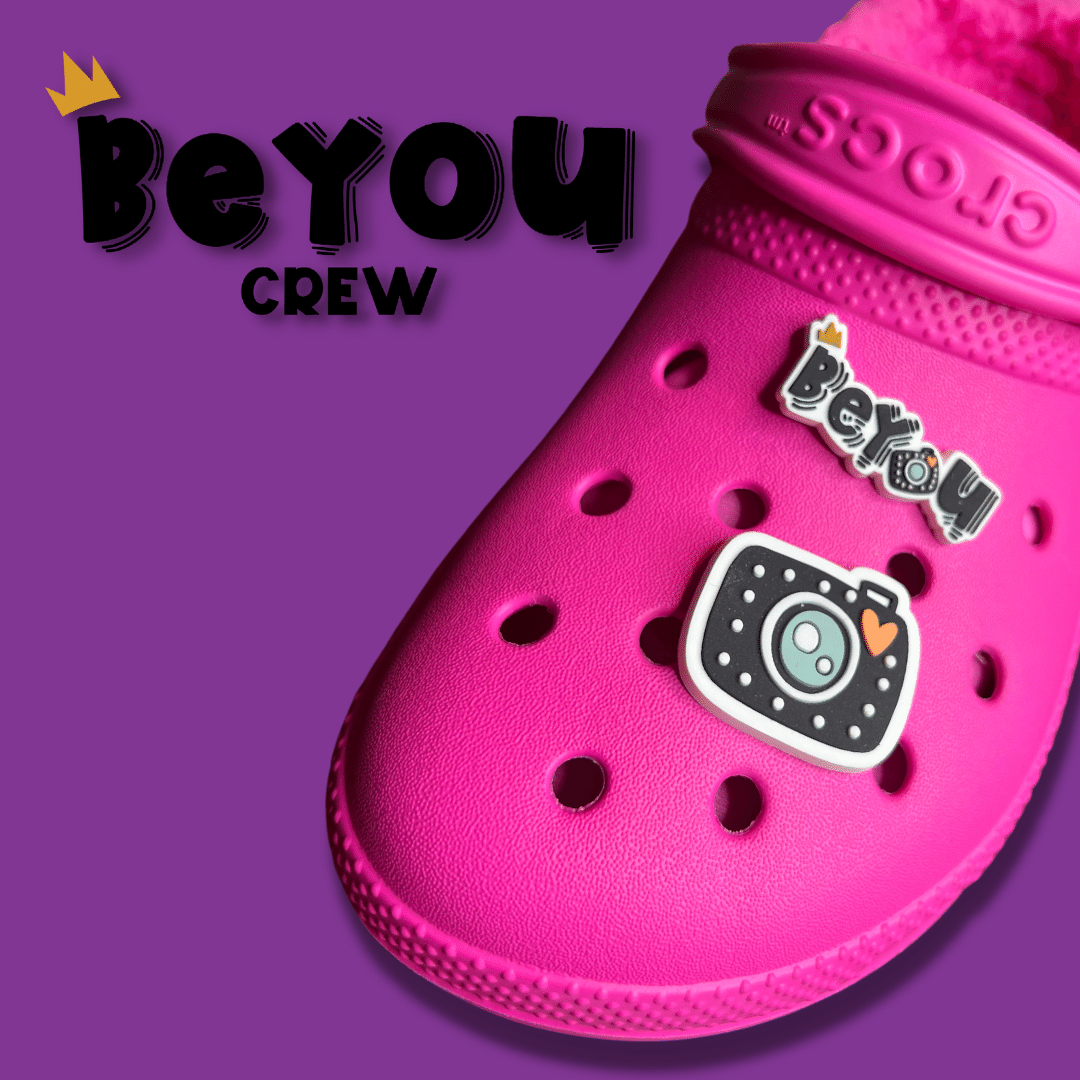 BeYOU Crew Shoe Charm : BeYOU Camera Set (Roslyn, Purple Bubble)