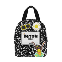BeYOU Crew Zipper Lunch Bag- Sommer (Yellow Bubble)