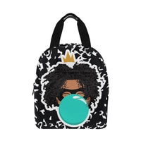 BeYOU Crew Zipper Lunch Bag-Cori (Turquoise Bubble)