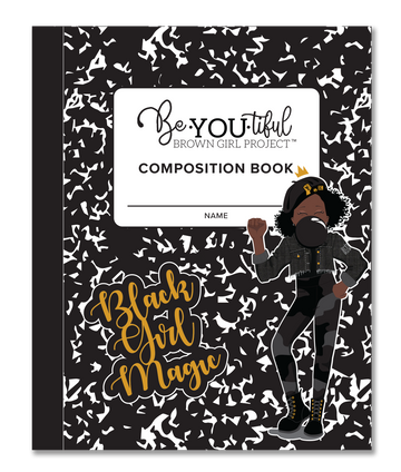 Signature Black Girl Magic Composition NoteBook (8x10 Composition Book)