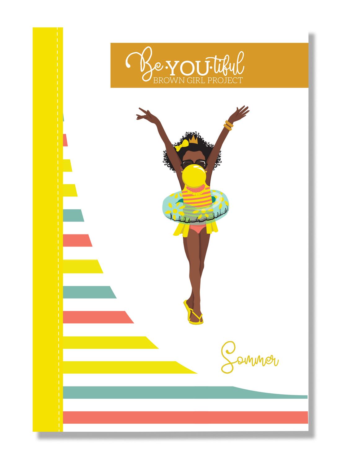 Signature BeYOUtiful Brown Girl Journal: Sommer ( 6x9 Paperback)