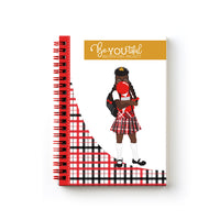Signature BeYOU Journal: Reighan ( Red bubble/5x7 SPIRAL BOUND)