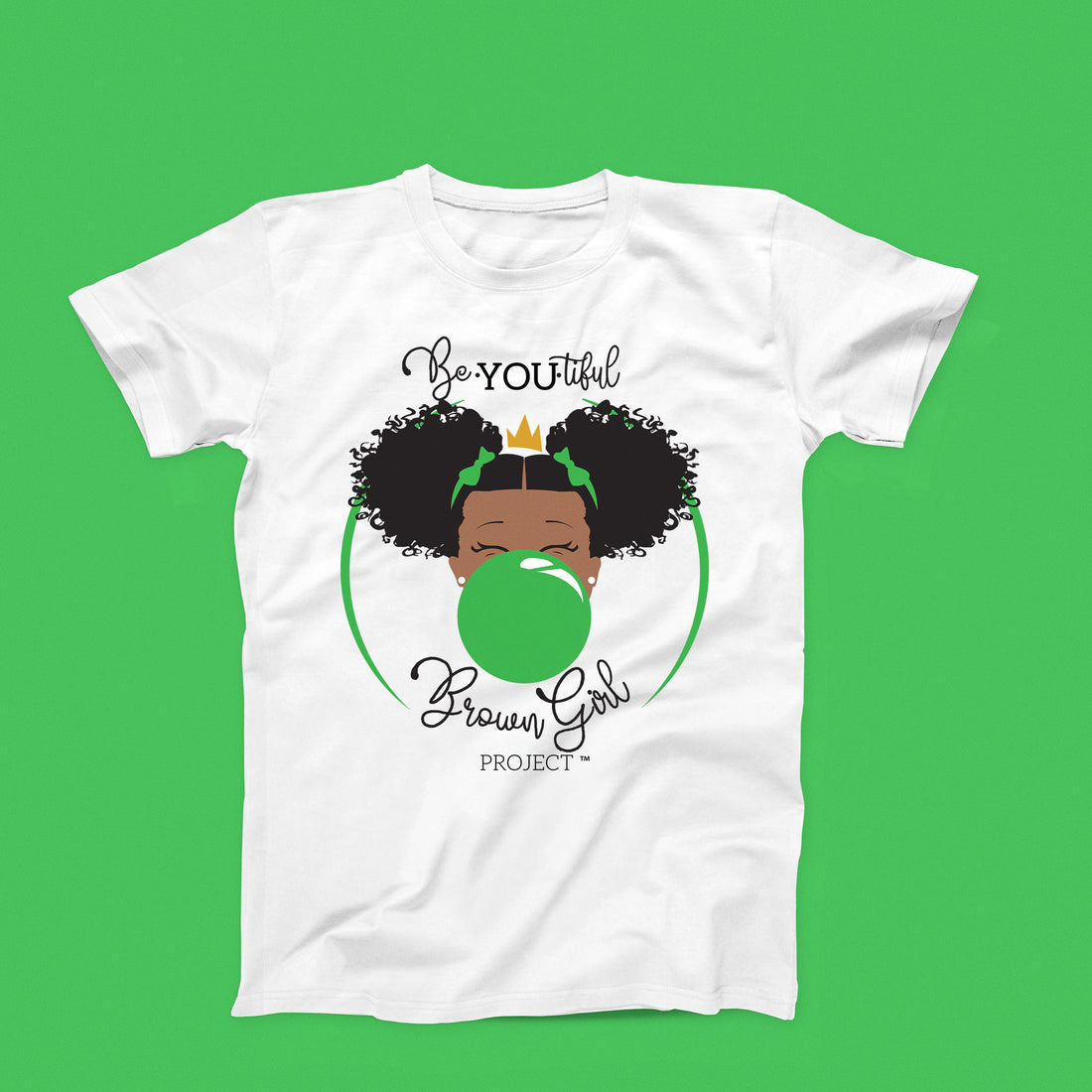 Classic BeYOU T-Shirt(ADULT): GREEN BUBBLE