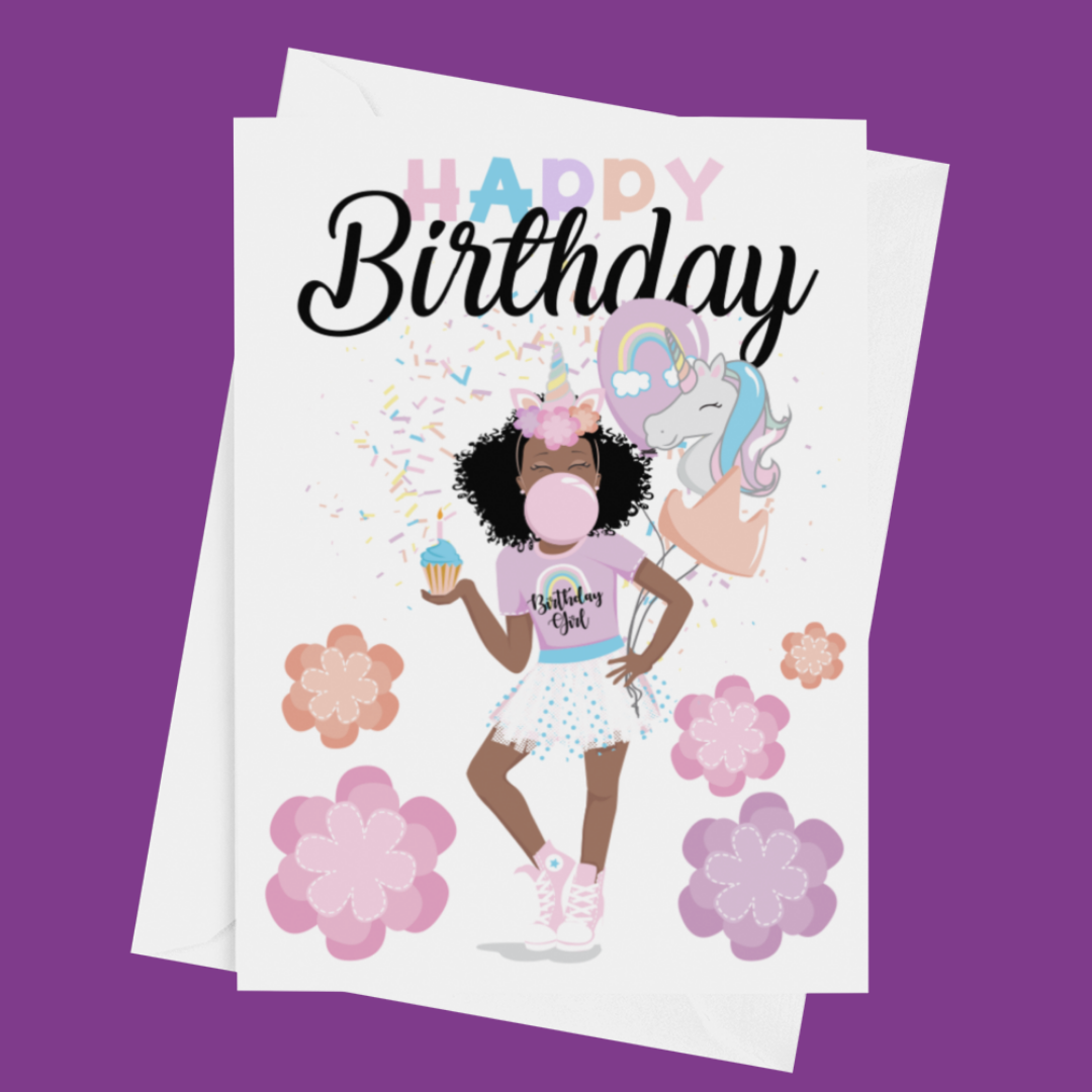 Signature Magical Unicorn Birthday Card