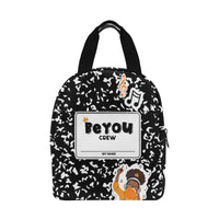 BeYOU Crew Zipper Lunch Bag- Tasya (Orange Bubble)