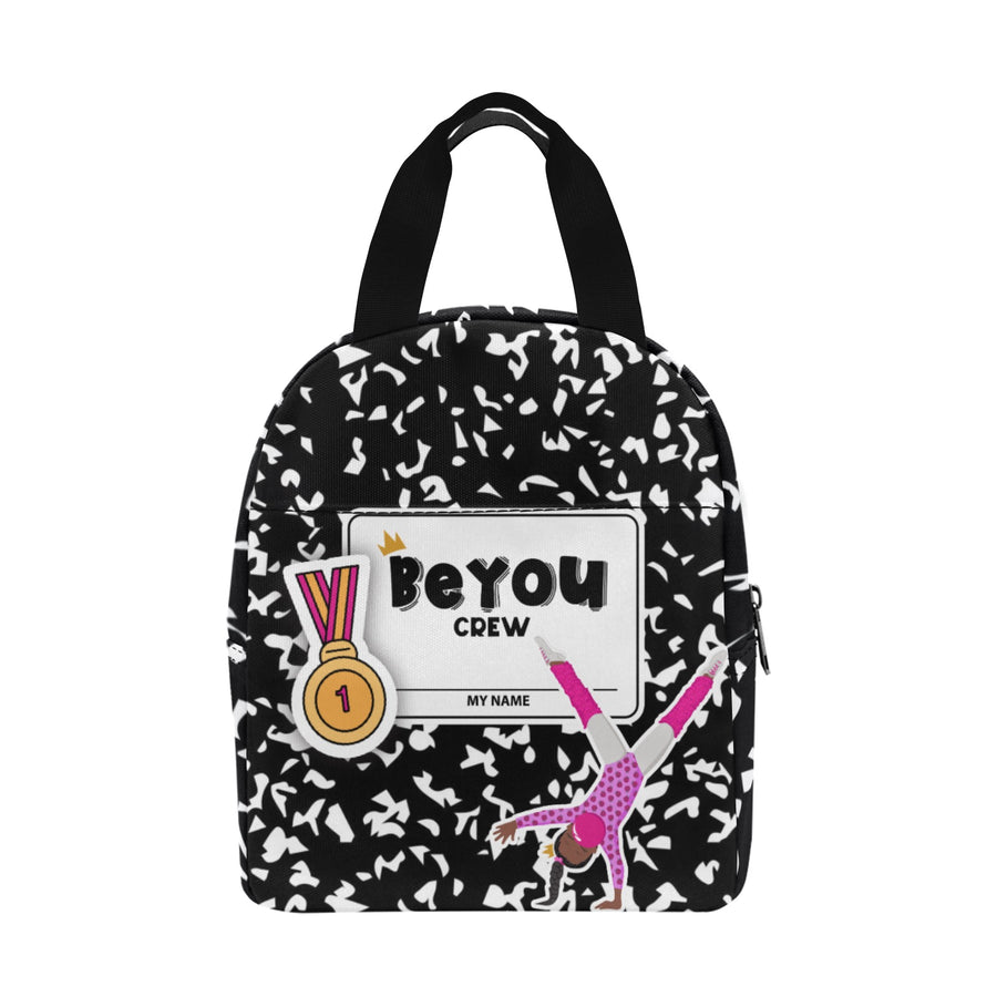 BeYOU Crew Zipper Lunch Bag-Chloe (Hot Pink Bubble)